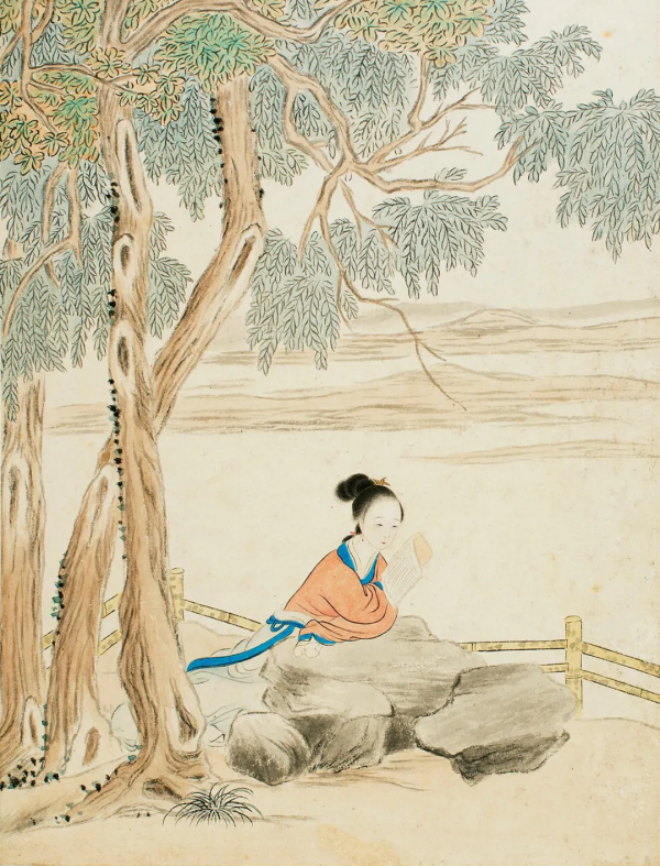 尊享配资 顾洛《春闺怡情图册》经典赏析